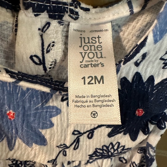 Carter's Floral Tank Romper - Picture 2 of 3